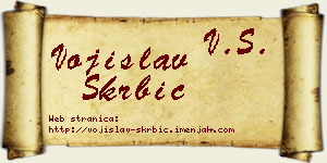 Vojislav Škrbić vizit kartica